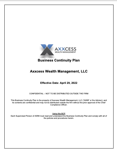 Business Continuity Plan 2022